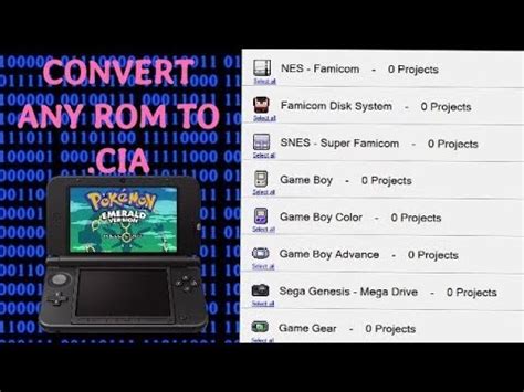 3ds to cia converter online|Convert 3DS ROM (.3ds) to .cia .
